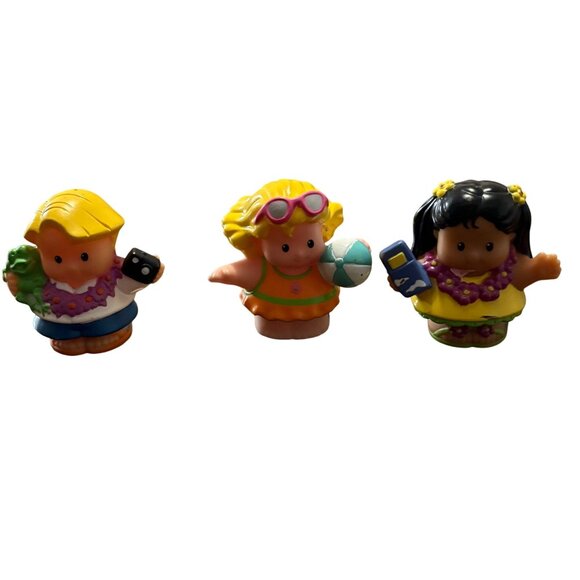 Fisher Price Little People Beach-Themed Figures Set Of 3 - Picture 1 of 5